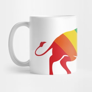 Rainbow Bull Mug